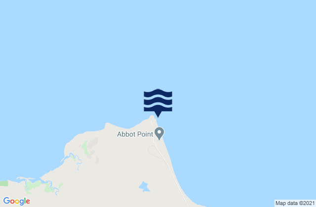 Carte des horaires des marées pour Abbot Point, Australia