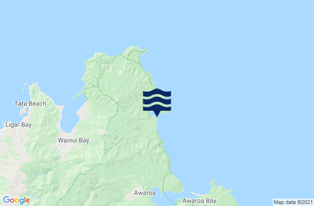 Carte des horaires des marées pour Abel Tasman National Park, New Zealand