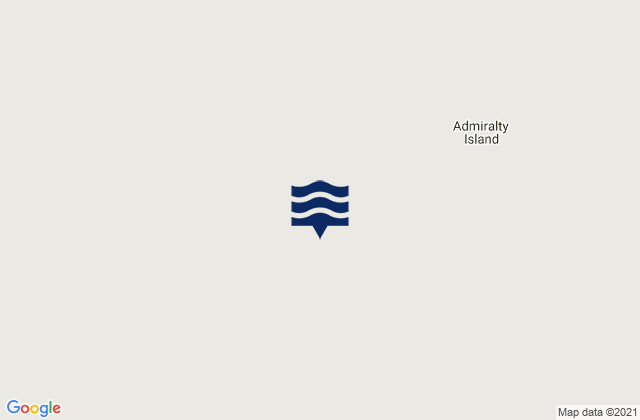 Carte des horaires des marées pour Admiralty Island, Canada