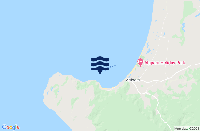Carte des horaires des marées pour Ahipara Bay, New Zealand
