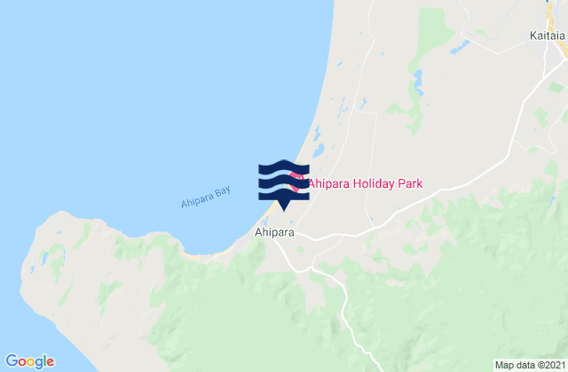 Carte des horaires des marées pour Ahipara, New Zealand