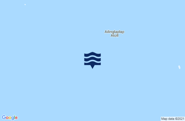 Carte des horaires des marées pour Ailinglaplap Atoll, Marshall Islands