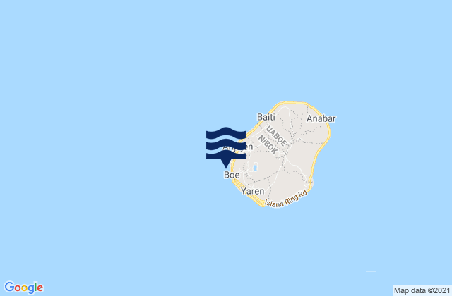 Carte des horaires des marées pour Aiwo District, Nauru