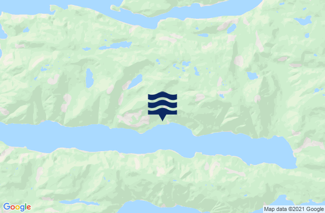Carte des horaires des marées pour Alison Sound, Canada