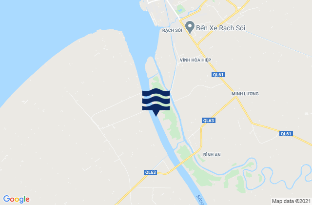 Carte des horaires des marées pour An Biên, Vietnam