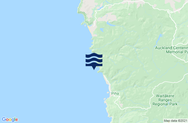 Carte des horaires des marées pour Anawhata, New Zealand