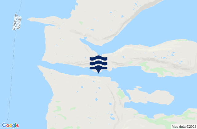 Carte des horaires des marées pour Anderson Island Hudson, Canada