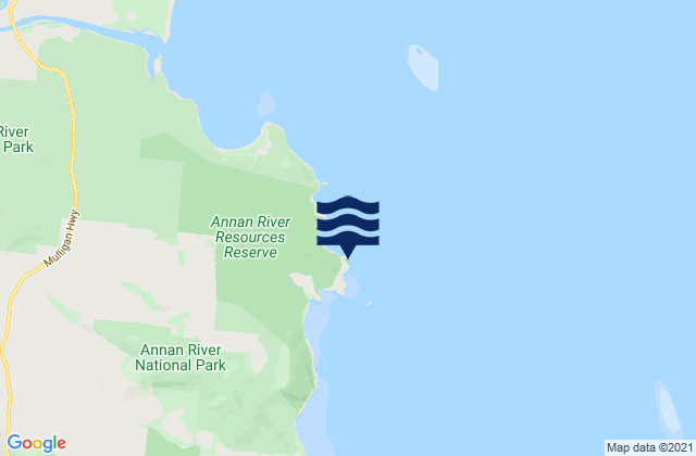 Carte des horaires des marées pour Archer Point Light, Australia