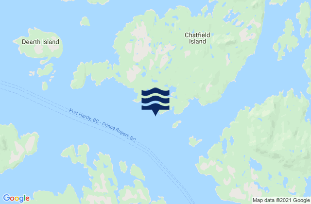 Carte des horaires des marées pour Ark Island, Canada