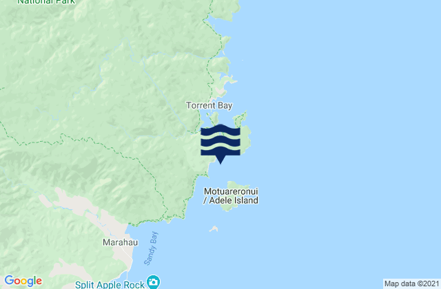 Carte des horaires des marées pour Astrolabe Roadstead, New Zealand