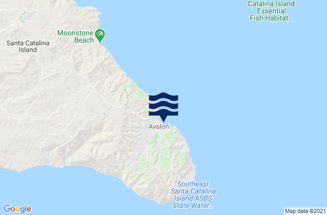 Carte des horaires des marées pour Avalon (Santa Catalina Island), United States
