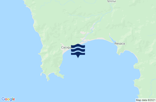 Carte des horaires des marées pour Bahia Cupica, Colombia