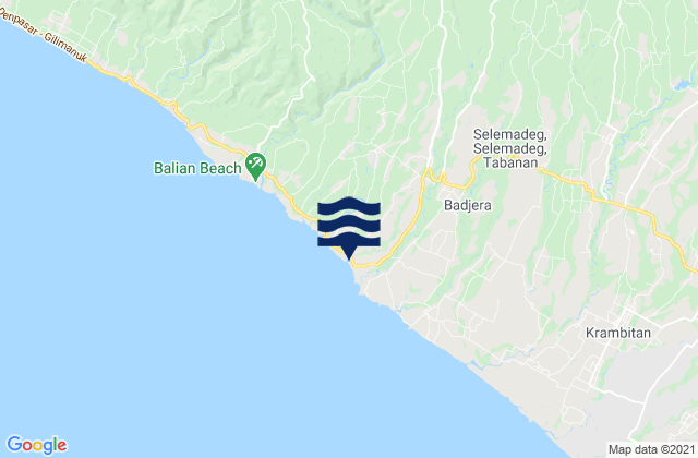 Carte des horaires des marées pour Bajera, Indonesia