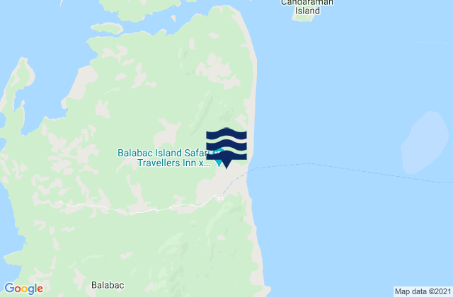 Carte des horaires des marées pour Balabac (Balabac Island), Malaysia