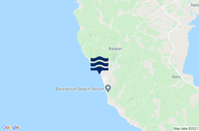 Carte des horaires des marées pour Balatan, Philippines