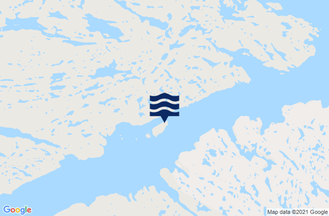 Carte des horaires des marées pour Baleen Island, Canada