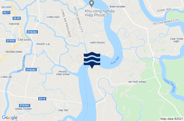 Carte des horaires des marées pour Banc de Corail, Vietnam