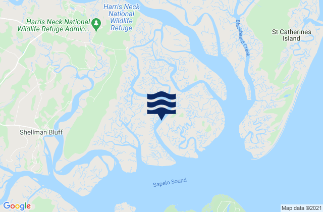 Carte des horaires des marées pour Barbour Island (Barbour Island River), United States