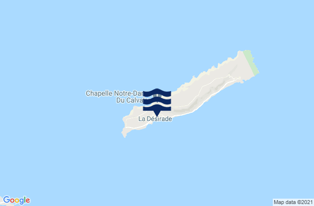 Carte des horaires des marées pour Beauséjour, Guadeloupe