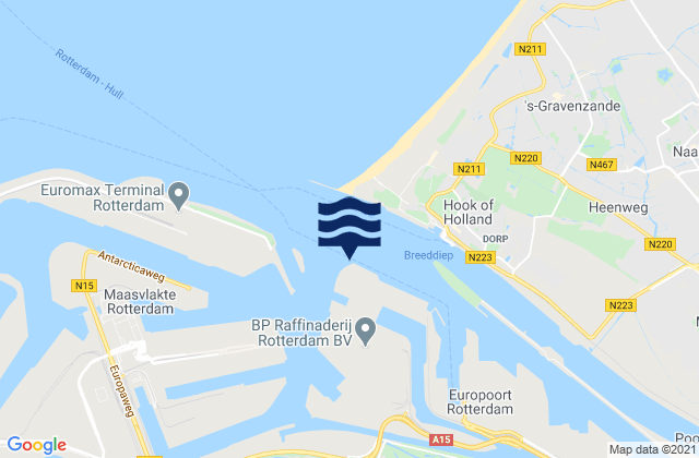 Carte des horaires des marées pour Beerkanaal, Netherlands