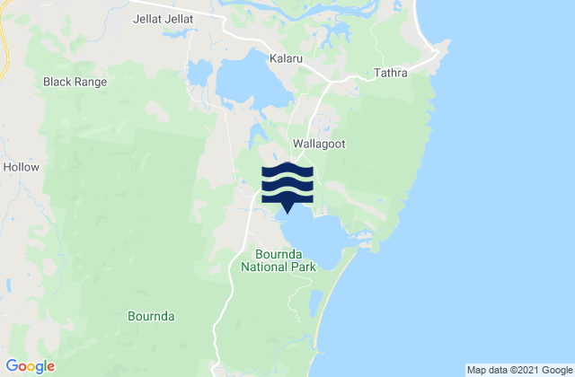 Carte des horaires des marées pour Bega, Australia