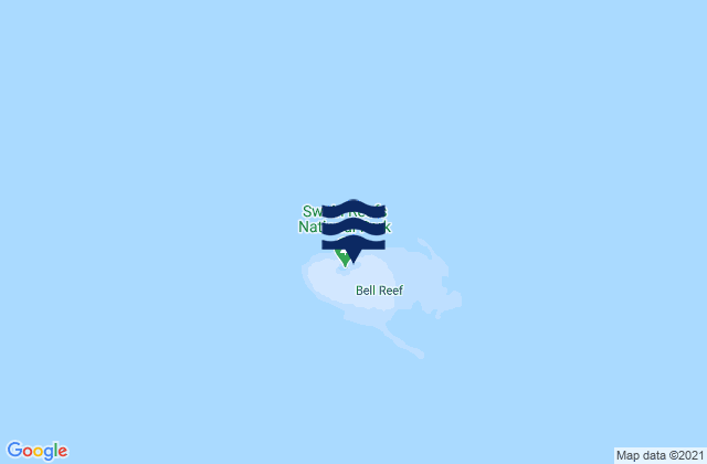 Carte des horaires des marées pour Bell Cay, Australia