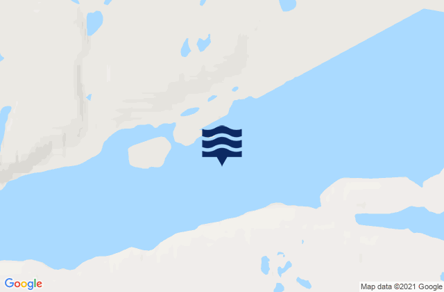 Carte des horaires des marées pour Bellot Strait, Canada
