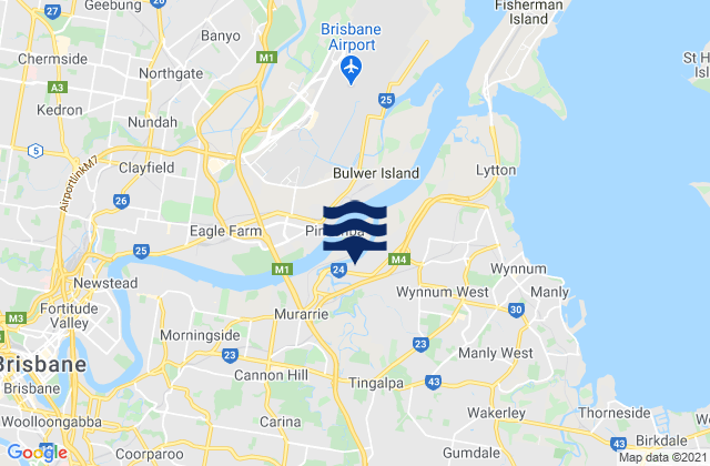 Carte des horaires des marées pour Belmont, Australia