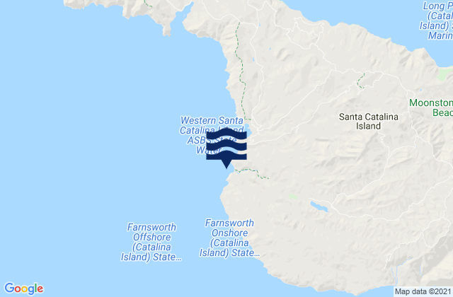 Carte des horaires des marées pour Ben Weston (Catalina Island), United States