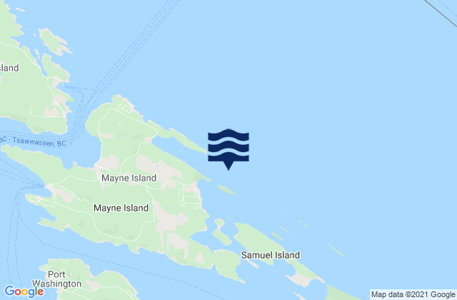 Carte des horaires des marées pour Bennett Bay, Canada