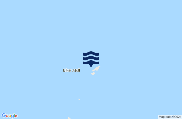 Carte des horaires des marées pour Bikar (Dawson) Atoll, Kiribati