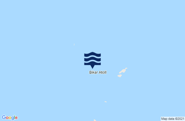 Carte des horaires des marées pour Bikar Atoll, Marshall Islands