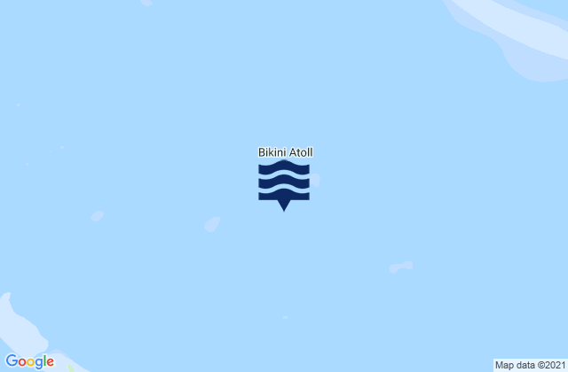 Carte des horaires des marées pour Bikini Atoll, Marshall Islands
