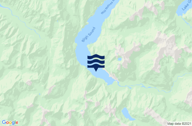 Carte des horaires des marées pour Bligh Sound, New Zealand