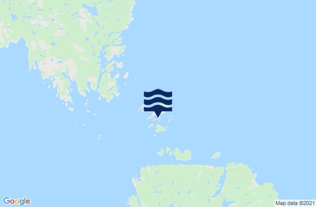 Carte des horaires des marées pour Block Islands, Canada