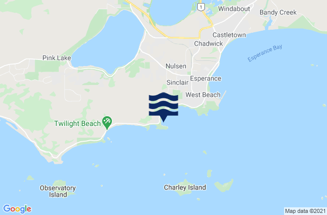 Carte des horaires des marées pour Blue Haven Beach, Australia
