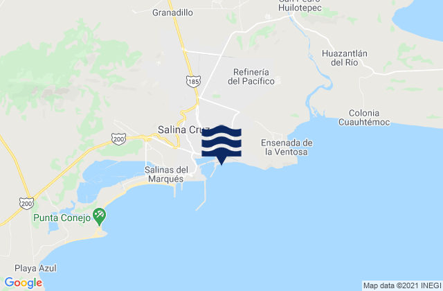 Carte des horaires des marées pour Boca De Santo Tomas, Mexico