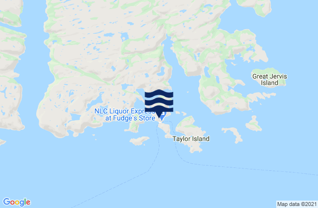 Carte des horaires des marées pour Bonne Bay Harbour, Canada