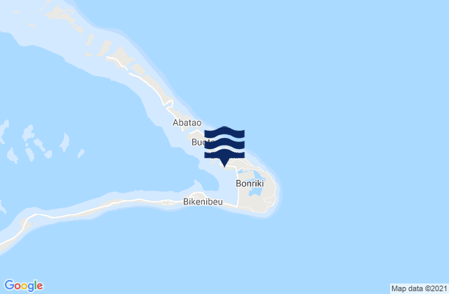 Carte des horaires des marées pour Bonriki Village, Kiribati