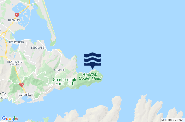 Carte des horaires des marées pour Boulder Bay, New Zealand
