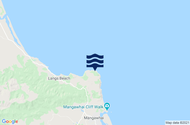 Carte des horaires des marées pour Bream Tail, New Zealand