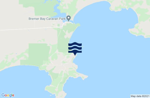 Carte des horaires des marées pour Bremer Bay, Australia