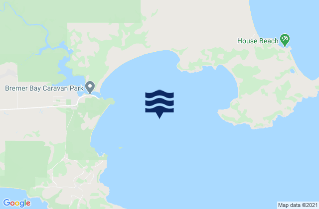 Carte des horaires des marées pour Bremer Bay, Australia