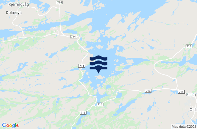Carte des horaires des marées pour Brevik, Norway