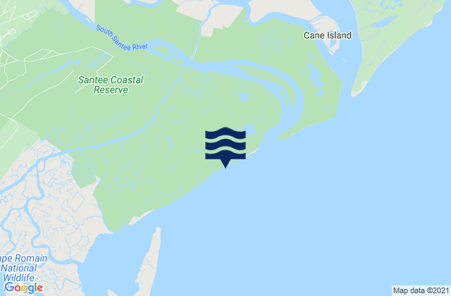 Carte des horaires des marées pour Brown Island (South Santee River), United States