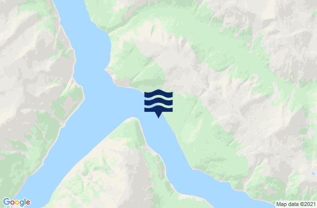 Carte des horaires des marées pour Brundige Inlet, Canada