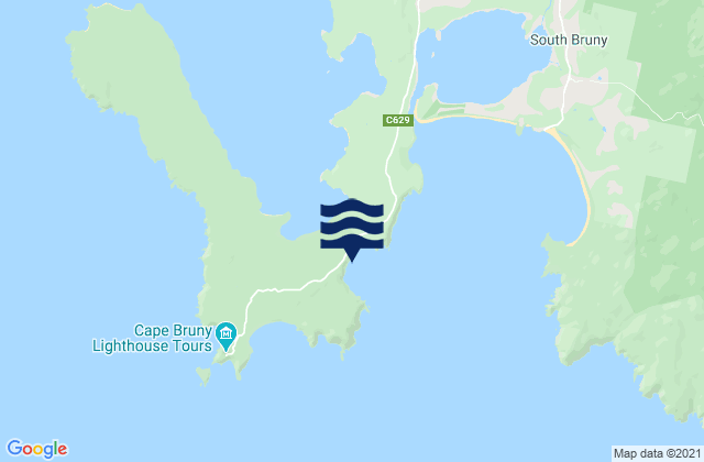 Carte des horaires des marées pour Bruny Island - Mabel Bay, Australia