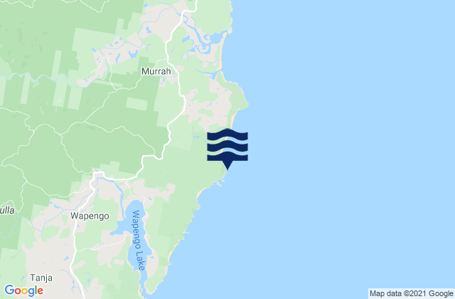 Carte des horaires des marées pour Bunga Head, Australia
