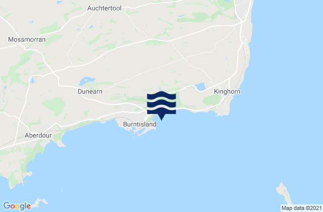 Carte des horaires des marées pour Burntisland Beach, United Kingdom