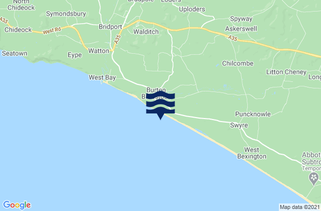 Carte des horaires des marées pour Burton Hive Beach, United Kingdom